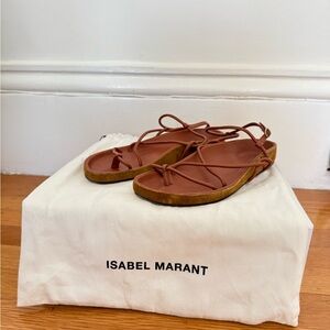 Isabel Marant Leather and Suede Sandals